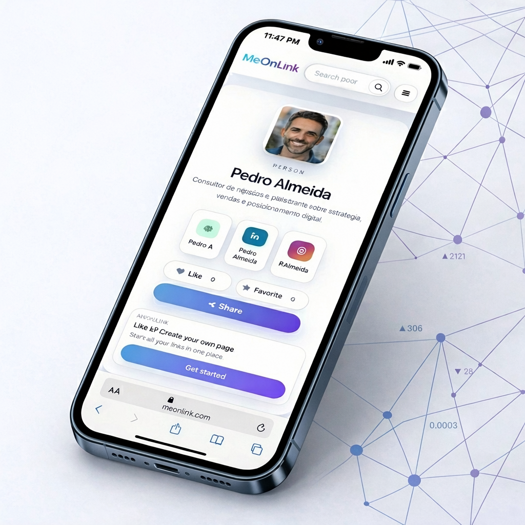 MeOnLink profile preview